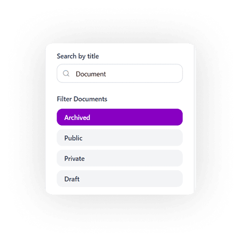 Search interface